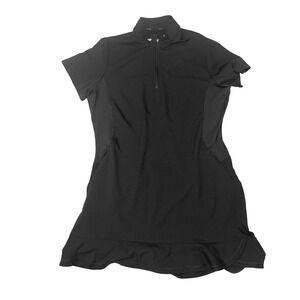 Adidas Parley Women's Golf Tennis Dress XL Navy Blue Quarter Zip Pocket 2022 EUC